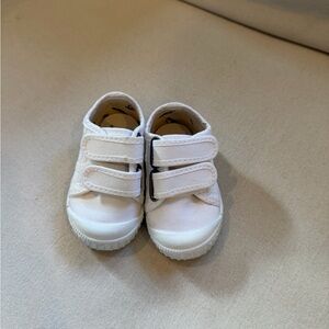 VICTORIA White Kids Velcro Sneakers made in Spain